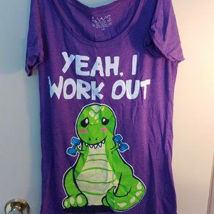T-shirt ''yeah i work out''